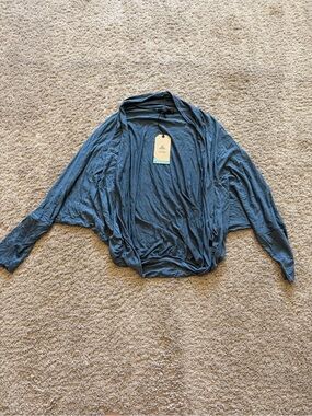 Prana Lightweight Blue Draped Women's Sweater